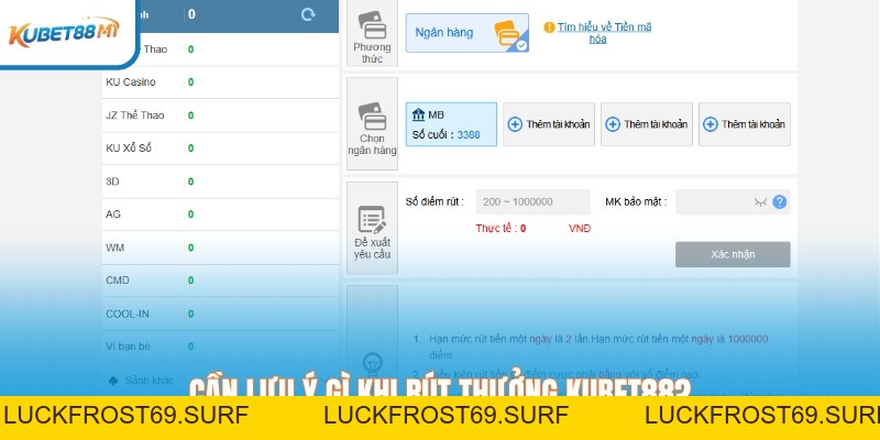 Rút Tiền Kubet88 Tại Kubet88 M1 Siêu Tốc Chỉ Với 2 Phút