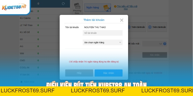 Rút Tiền Kubet88 Tại Kubet88 M1 Siêu Tốc Chỉ Với 2 Phút